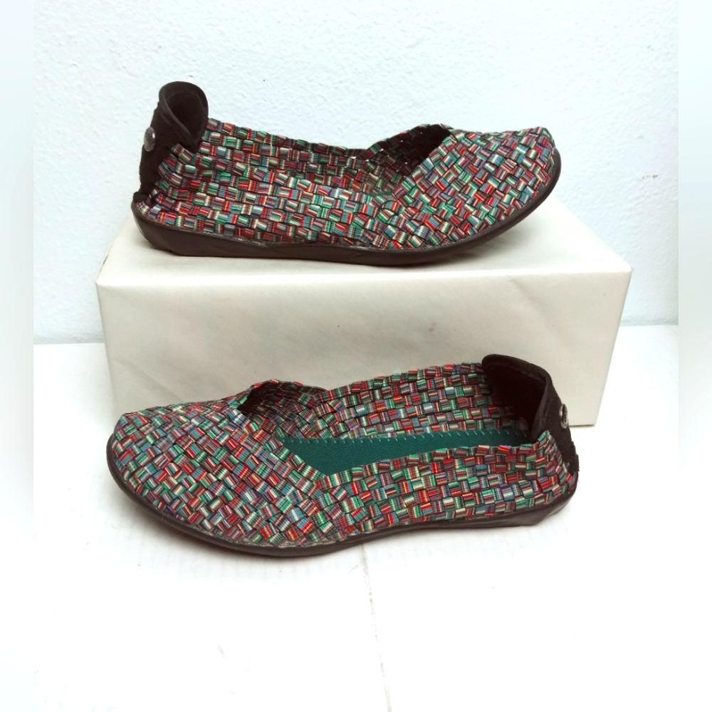 Bernie Mev. Multicolor Woven Sneakers Paisley Catwalk Size 7/37
